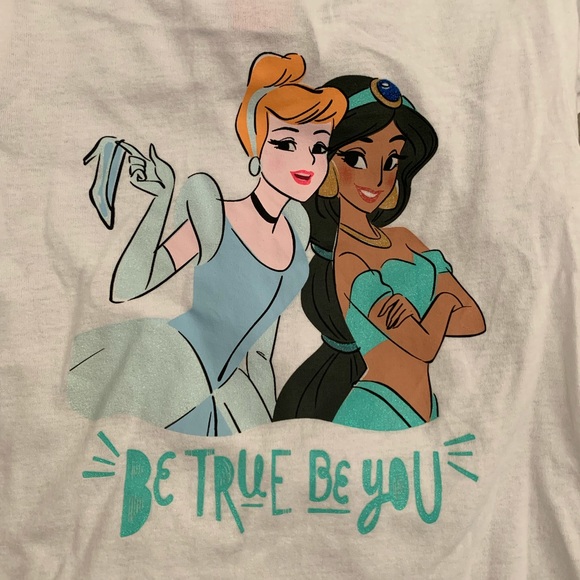 Disney Princess Kids 3-Piece Set, Fleece Jacket T-Shirt & Leggings Gray/Cream, 6 - Picture 7 of 9